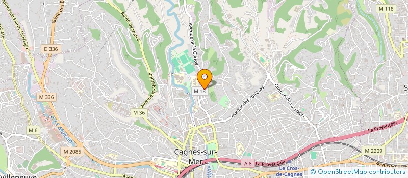 localisation de l'entreprise MADAME SARAH-AIDA DIALLO à CAGNES-SUR-MER