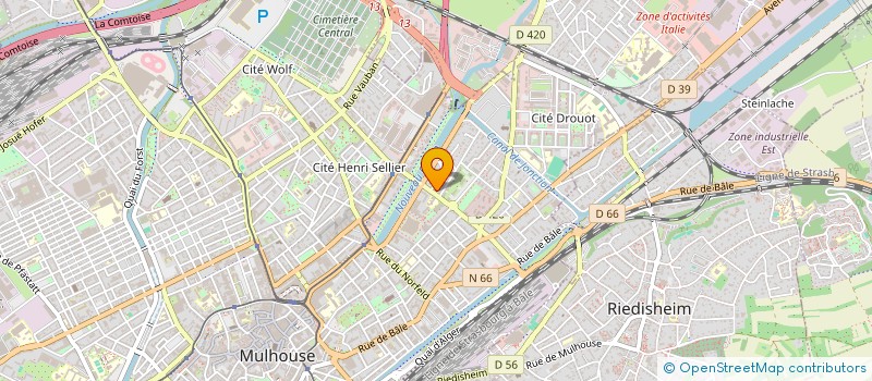 localisation de l'entreprise MADAME SARAH ALAVI  MULHOUSE