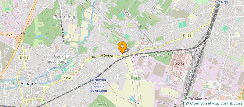 localisation de l'entreprise MADAME SARAH ALLOUACHE à SAINT-GERMAIN-LES-ARPAJON