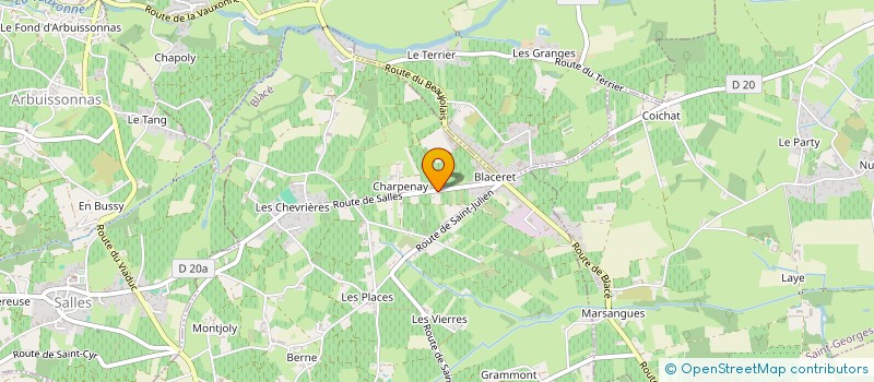 localisation de l'entreprise MADAME SARAH ALLOUI  BLACE