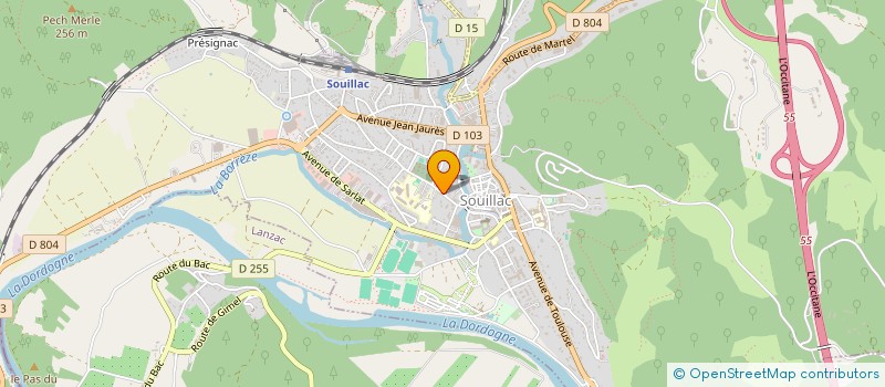 localisation de l'entreprise MADAME SARAH AMOUROUX  SOUILLAC