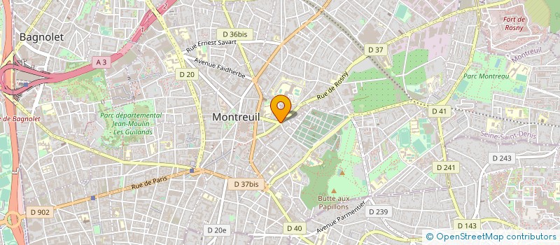 localisation de l'entreprise MADAME SARAH-ANAIS DESBENOIT à MONTREUIL