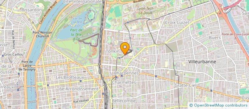 localisation de l'entreprise MADAME SARAH ATLAN  VILLEURBANNE