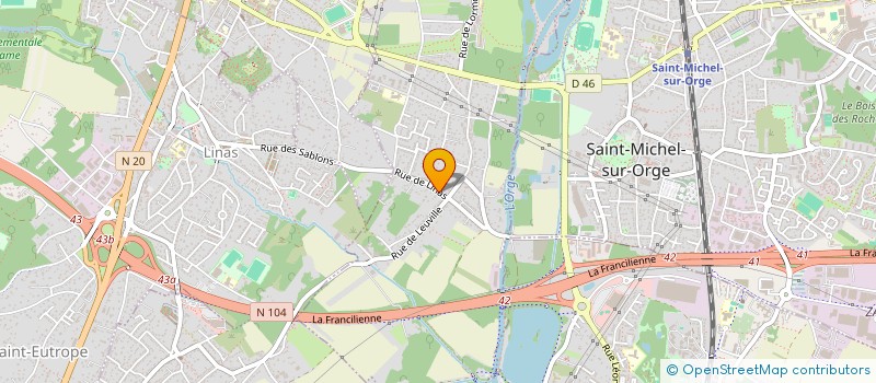 localisation de l'entreprise MADAME SARAH AUDUGE à LONGPONT-SUR-ORGE