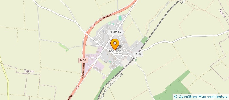 localisation de l'entreprise MADAME SARAH AUER  TAGNON