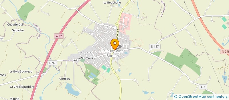 localisation de l'entreprise MADAME SARAH AUGER à CHOLET