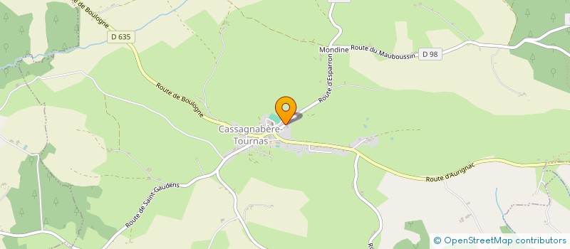 localisation de l'entreprise MADAME SARAH AUGER  CASSAGNABERE-TOURNAS