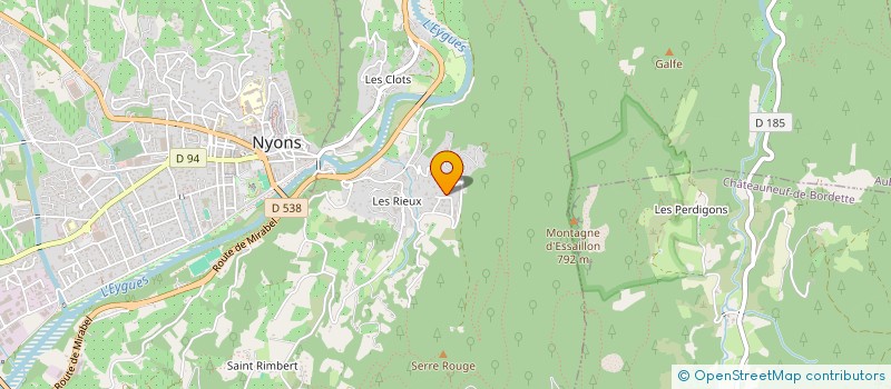 localisation de l'entreprise MADAME SARAH AUVITY  NYONS