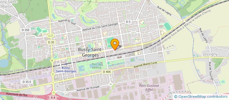 localisation de l'entreprise MADAME SARAH BAHRI  BUSSY-SAINT-GEORGES