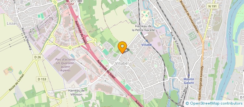 localisation de l'entreprise MADAME SARAH BAHSOUN  VILLABE