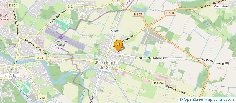 localisation de l'entreprise MADAME SARAH BALDIN  BARCELONNE-DU-GERS