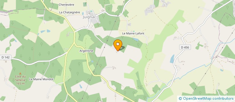 localisation de l'entreprise MADAME SARAH BALL à JUIGNAC