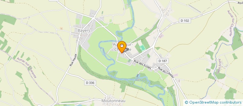 localisation de l'entreprise MADAME SARAH BARON  AUNAC-SUR-CHARENTE