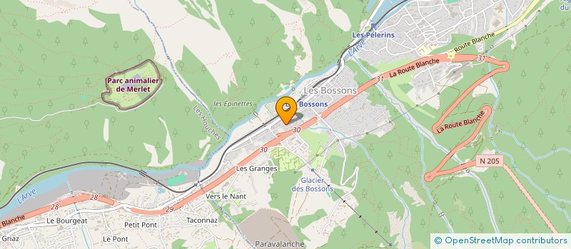 localisation de l'entreprise MADAME SARAH BARRY  CHAMONIX-MONT-BLANC