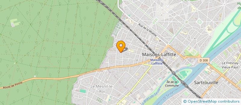 localisation de l'entreprise MADAME SARAH BAUDENEAU  MAISONS-LAFFITTE