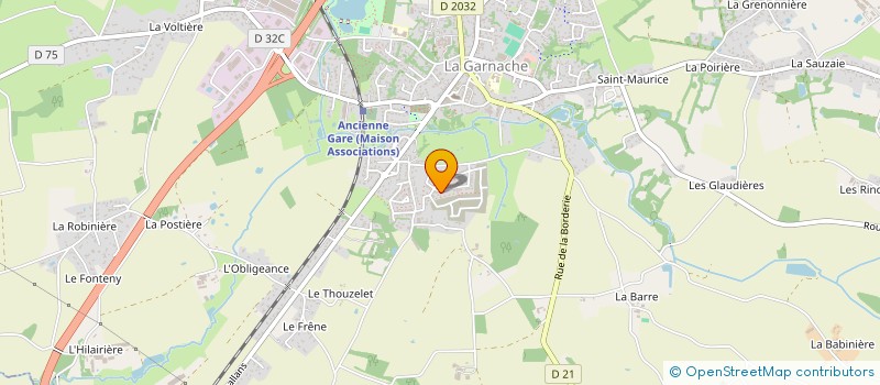 localisation de l'entreprise MADAME SARAH BEAUJOUAN  LA GARNACHE