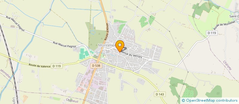 localisation de l'entreprise MADAME SARAH BEGOT  MONTELIER