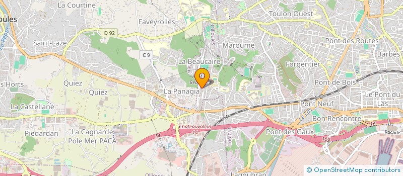 localisation de l'entreprise MADAME SARAH BEJAOUI  TOULON