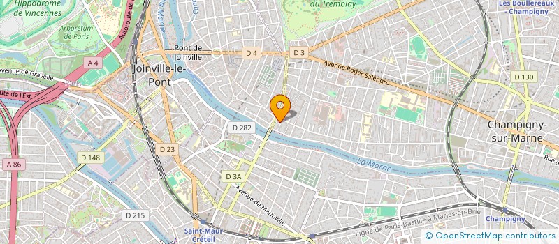 localisation de l'entreprise MADAME SARAH BELIDAN à CHAMPIGNY-SUR-MARNE