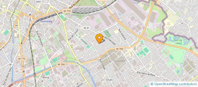 localisation de l'entreprise MADAME SARAH BELLA  WATTRELOS