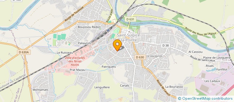 localisation de l'entreprise MADAME SARAH BELMAAZIZ à SAINT-SULPICE-LA-POINTE