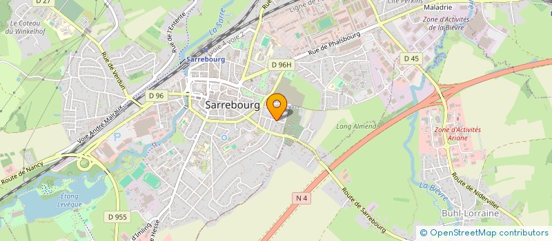 localisation de l'entreprise MADAME SARAH BELMAS à SARREBOURG