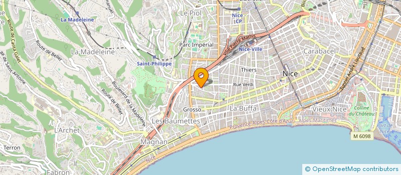 localisation de l'entreprise MADAME SARAH BELMONTE à NICE