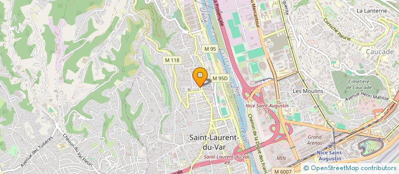 localisation de l'entreprise MADAME SARAH BEN HADJ SGHAIER à SAINT-LAURENT-DU-VAR