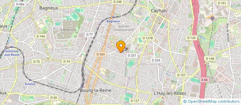 localisation de l'entreprise MADAME SARAH BENABDESLAM à BOURG-LA-REINE