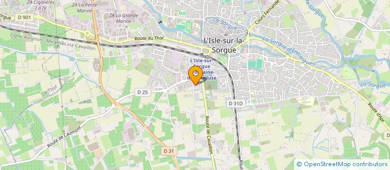 localisation de l'entreprise MADAME SARAH BENAMOR à L'ISLE-SUR-LA-SORGUE