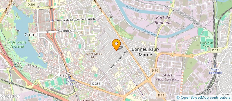 localisation de l'entreprise MADAME SARAH BENAROCHE  BONNEUIL-SUR-MARNE