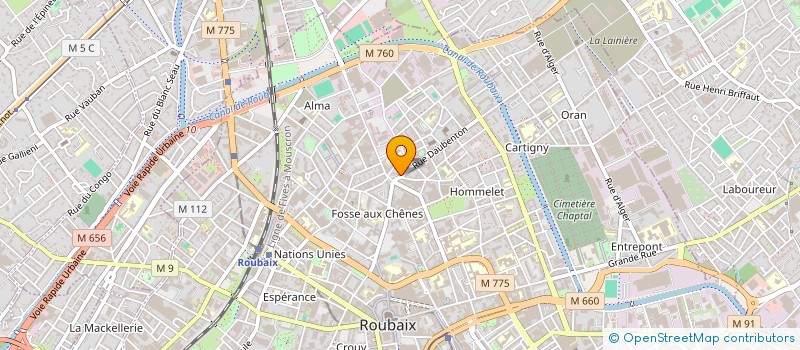 localisation de l'entreprise MADAME SARAH BENBOUZID  ROUBAIX