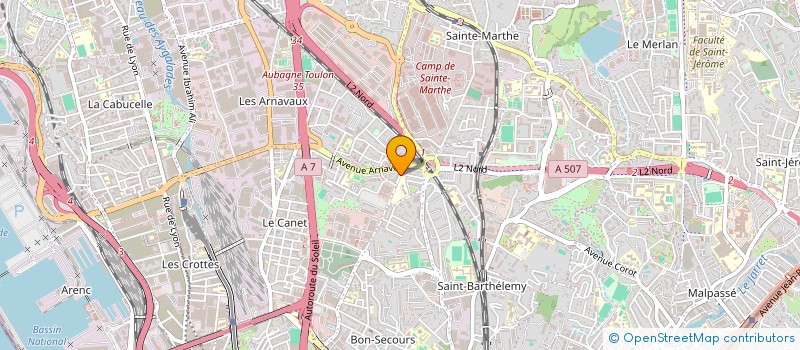 localisation de l'entreprise MADAME SARAH BENDIDI à MARSEILLE