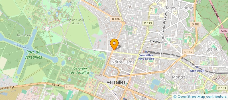 localisation de l'entreprise MADAME SARAH BENKRALED à VERSAILLES