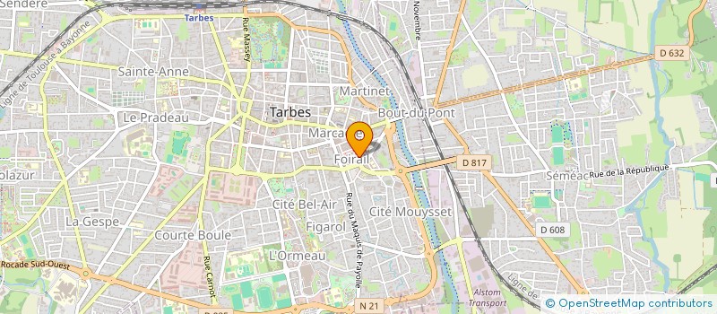 localisation de l'entreprise MADAME SARAH BENOIT  TARBES