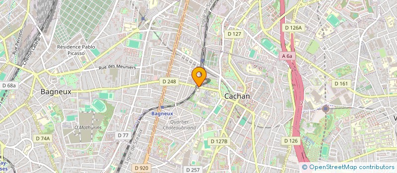 localisation de l'entreprise MADAME SARAH BENSAFIA  CACHAN