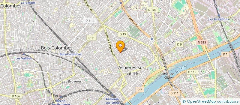 localisation de l'entreprise MADAME SARAH BENSAHLI  ASNIERES-SUR-SEINE