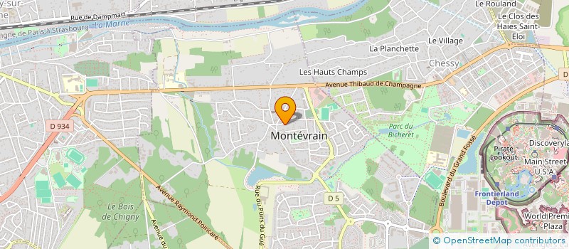 localisation de l'entreprise MADAME SARAH BENSAID  MONTEVRAIN