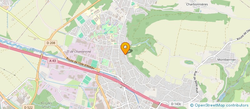 localisation de l'entreprise MADAME SARAH BENSEDDIK  BOURGOIN-JALLIEU