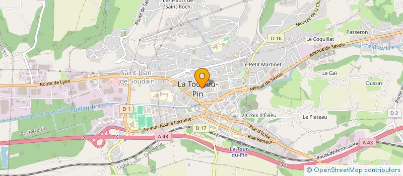 localisation de l'entreprise MADAME SARAH BENSMAINE  LA TOUR-DU-PIN