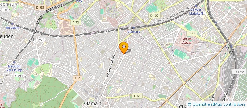 localisation de l'entreprise MADAME SARAH BENSSERAJ à CLAMART
