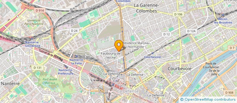 localisation de l'entreprise MADAME SARAH BENTAHAR à COURBEVOIE