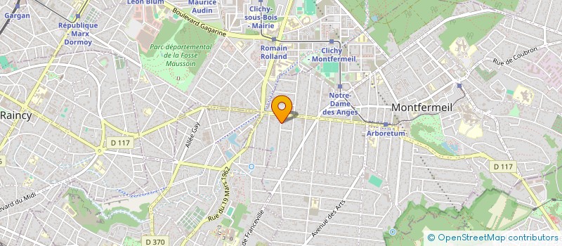 localisation de l'entreprise MADAME SARAH BENYAYER  MONTFERMEIL