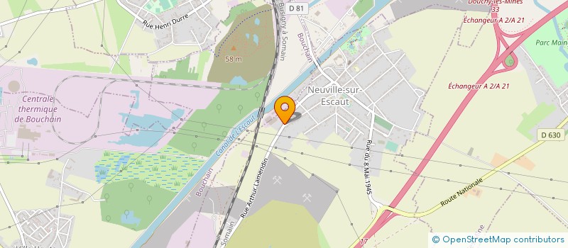 localisation de l'entreprise MADAME SARAH BENYOUCEF  NEUVILLE-SUR-ESCAUT