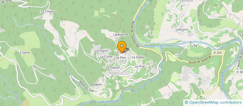 localisation de l'entreprise MADAME SARAH BERGER  RIBES