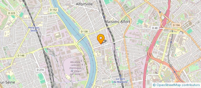 localisation de l'entreprise MADAME SARAH BERKANI  ALFORTVILLE