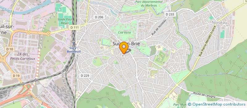 localisation de l'entreprise MADAME SARAH BERRIER  SUCY-EN-BRIE