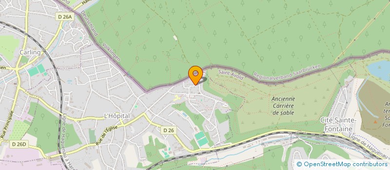 localisation de l'entreprise MADAME SARAH BERSWEILER  L'HOPITAL