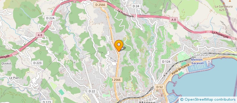 localisation de l'entreprise MADAME SARAH BISKO  MENTON