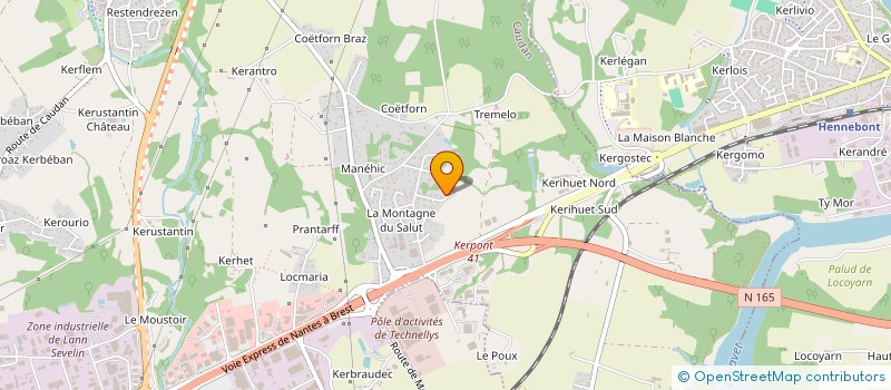 localisation de l'entreprise MADAME SARAH BIZIEN  CAUDAN